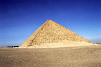 red pyramid outline