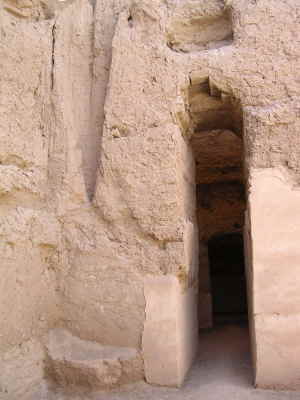 A well-preserved internal door