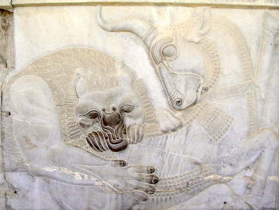 Lion and Bull Relief